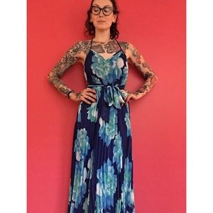 Blue maxi bisou bisou dress size S